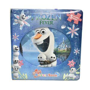 New Sealed DISNEY FROZEN FEVER MY FIRST PUZZLE BOOK Children Skills Fun